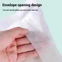20PCS Disposable Pillow Case,32 x 20 Inches Non-Woven Fabric Disposable Pillowcase,White Disposable Pillow Cases for Travel Hotel Bedroom Home Bedding Supplies