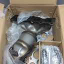 A-Premium Front Exhaust Manifold Catalytic Converter Kit Direct-Fit Compatible with Hyundai Santa Fe Sport 2017-2018 2.4L, EPA Compliant, Replace# 285102GCA0