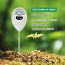 Censinda Soil Moisture Meter, Soil Moisture Monitor for House Plants, Soil Hygrometer Moisture Sensor for Indoor & Outdoor, Garden, Farm, Lawn Plant Care, No Battery Needed(White)