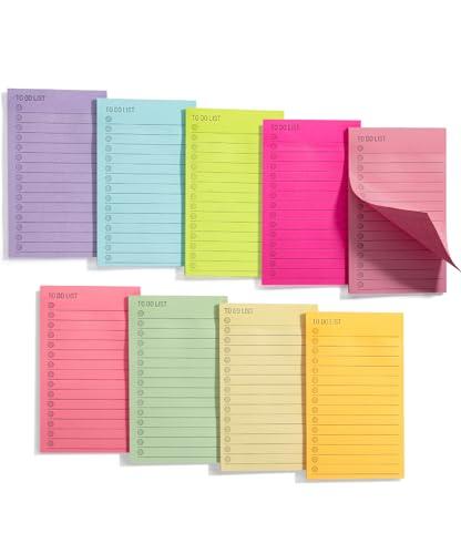 Mr. Pen- to Do List Sticky Notes, 3"x5", 360 Sheets, Assorted Colors, to Do List Notepad, Lined Sticky Notes