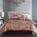 Riverbrook Home Turin Comforter Set, King, Blush, 7 Piece Set
