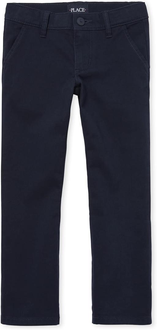 The Children's Place Stretch Bootcut Chino Pants (10), Blue 