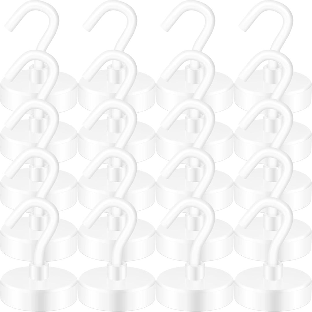 Neosmuk Magnetic Hooks, Cruise Ship Essentials, 26#,White