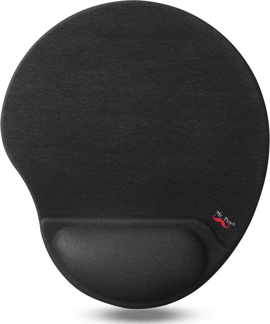 Mr. Pen- Mouse Pad with Wrist Support, Ergonomic Pad, Gel Gaming Support (8.75L x 9.75W inches, Black)
