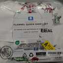 Great Bay Home Christmas Flannel Sheet Set Queen Size - 100% Turkish Cotton, Double-Brushed, Winter Bed Sheets - Ultra-Soft, Cozy, 4-Piece Holiday Bedding Set (Winter Wonderland)