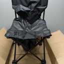 Folding Camping Chair for Small Man, Portable Outdoor Backpacking Chair for Fishing, Hiking, Picnic, Camping, Lawn, Concert, Ultralight Compact Camping Chair with Carry Bag (Black)