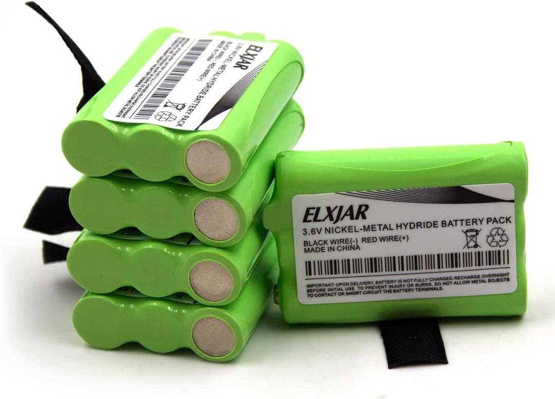 elxjar (5-Pack) 3.6V 700mAh AAA Ni-MH Battery Replacement for Midland BATT3R BATT-3R AVP14 LXT600 LXT630 T51 T61 X-Talker Walkie Talkies
