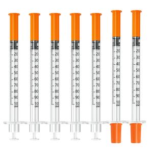 1ml 31G 5/16" (8mm) Syringes, Disposable Individually Package (100pcs)