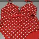 Herseas Womens 2 Piece High Waisted U Wire Bikini Set Floral Print Swimsuit Crisscross Back Bathing Suit Beach Swimwear, XL