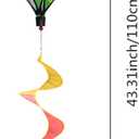 Syhonic 3Pcs Rainbow Windsock Hot Air Balloons Wind Spinner - Outdoor Whirligig Toy Garden Lawn Yard Home Decoration Ornament - Colorful Kinetic Hanging Decoration