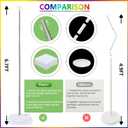 2 x Balloon Column Stand Kit, Set of 2,6.7Feet Height Adjustable Balloon Tower Pillar with Reusable Metal Telescopic Design with base for Birthday arch, Wedding, Graduation Party Decoration Event