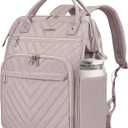 VANKEAN 17 Inch Laptop Backpack for Women Men Fashion Computer Work Bag, Large Capacity Waterproof Backpack with USB Port & RFID Pockets, College Daypack Business Travel Backpack, Light Dusty Pink