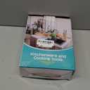 E-far Small Baking Pan with Lid, 9.4x 7 x 2 Stainless Steel Rectangle Sheet Cake Pans for Toaster Oven, Metal Covered Bakeware for Cakes Brownies Casseroles, Non-toxic & Dishwasher Safe - Set of 2