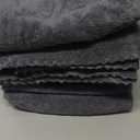 MOONQUEEN 6 Pack Premium Hand Towels - Quick Drying - Microfiber Coral Velvet Highly Absorbent Towels - Multipurpose Use as Hotel, Bathroom, Shower, Spa, Hand Towel 16 x 28 inches (Gray)