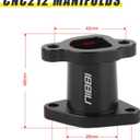 NIBBI Predator 212 Carburetor PE22FL Kit with Air Filters,212 Predator Performance Part Intake Pipe Inlet Manifold For Mini Bike 196cc/212cc/224cc Engine GX160 GX200