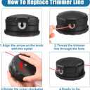 5 Pack String Trimmer Head SRM-225 for Echo Speed Feed 400 SRM-230 SRM225 SRM-210 SRM2100 Echo Weed Eater PAS210 PAS211 PAS225 PAS230 PAS260 Shindaiwa T195S T220 T222 T230 T231 Straight Shaft Trimmer