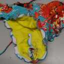 RELLECIGA Women's Wavy Bikini Set (XX-Large, Blue Floral)