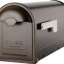 Architectural Mailboxes 8830RZ-10 Winston Post Mount Mailbox, Rubbed Bronze
