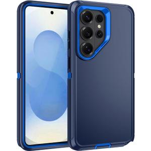 for Samsung Galaxy S26 Ultra Case [Shockproof] [3-Layer][Military-Grade] Full Body Protection Rugged Heavy Duty Cover Case for Galaxy S26 Ultra 5G,Dark Blue