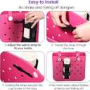 OUTXE 2 Pack Bogg Bag Cup Holder for Stanley, Large Drink Holder Compatible with All Bogg Bag, Adjustable Cup Holder Attachment, 40 oz Water Bottle Accessories for Simply Southern Bogg Bag (#1-Black)