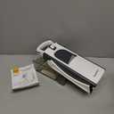 SupMaKin Upgrade Safe Mandoline Slicer, Multi Vegetable Chopper, Potato Slicer, Vegetables Slicer Onion Chopper Fry Cutter, Kitchen Chopping Artifact (GrayWhite)