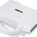 Amazon Basics Waffle Maker 2-Slices White with Non-stick coating and Easy to Clean, 700W