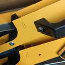 Portable Miter Saw Stand with 6.75 in Wheels 330 lbs Load Capacity Heavy Duty Universal Mitre Saw Stand Tool Storage Trays WK-MS080 (Silver,yellow)