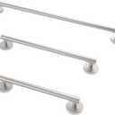 Shower Grab Bar Set, ADA Compliance Brushed Stainless Steel Handicap Grab Bar for Bathtubs and Showers, Modern 3-Pack 18" 24" 36" Shower Safety Bars for Seniors