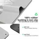 Diatomaceous earth bath mat Rubber Non Slip Super Absorbent Bath Mat Quick Dry Bathroom Rugs Thin Bathroom Floor Mats Fit Under Door- Shower Rug for in Front of Bathtub ShowerGray, 15.7"*47.2" (Grey)