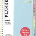 Teacher Planner 2025-2026, Forvencer Academic Planner from Jul 2025 - Jun 2026, 8.5"x11", Weekly & Monthly Calendar Planning Book with 7 Periods, School Lesson Agenda with Subjects, Pastels Teacher Student Supplies, Month Tabs, Blue