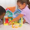 CoComelon Deluxe Family House Playset with Music and Sounds - Includes JJ, Family, Friends, Shark Potty, Crib, Sofa, Chair, High Chair, Dining Room Table, Fridge, Activity Sheet 