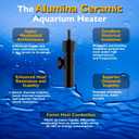 10W Mini Aquarium Heater 5V/2A USB Betta Heater for up to 1 Gallon Tanks, Alumina Ceramic Fish Tank Heater Turtle Heater with Dry-Run & Overheat Protection