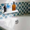 Rainmae 2 Pcs Window Plant Floating Shelves,10.6 Inch Wall-Mounted Plastic Window Sill Extender for Succulent Planters Micro Greens Herb Pots Indoor Shelves for Indoor Bathroom Kitchen Wall Shelf