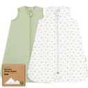 2-Pack Baby Sleep Sacks, Zipper Wearable Blanket - 0.5TOG Organic Cotton, Lightweight,Soft Cozy Infant Sleeping Sack 3-6 months,Easy to Wear Small Newborn Transition Swaddles Sleepsacks(Roarsome, L)