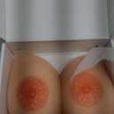 IVITA Silicone Breast Form Fake Boobs Fake Breast Bra Enhancers inserts for Mastectomy Prosthesis (DD, Nude)