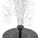 Solar Bird Bath Fountain,1.4W Solar Fountain Pump with 6 Nozzles, Free Standing Floating Solar Powered Water Fountains Pump for Bird Bath, Garden, Pond, Outdoor Decoration