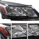 Headlight Assembly Compatible with Traverse 2013-2017 84262932 | Halogen Projector Headlamp with Bulbs Passenger Right Side