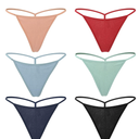 Closecret Cotton G-string, Women Panties Simple Thongs Lightweight Multi-Pack G-string&T-back, S-M