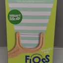 SmartLifeco Eco-Friendly Dental Floss Picks (100ct) - Flossers Made with Straw Wheat Blend, Superior Anti-Shred Thread for Tight Gaps, Tooth Pick Stick for Adults, Soft on Gum & Teeth, Vegan, Mint