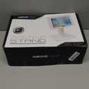 AboveTEK Anti-Theft iPad Kiosk Stand, POS iPad Security Stands, Aluminum Locking Tablet Stand with Heavy Duty Base, 360° Swivel & 75° Tilt, Retail Desk Mount for Business & Commercial Use (White)