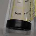 15 oz Large Salt Pepper Shakers with Adjustable Outlet Holes Clear Glass Shaker Bottles Spice Seasoning Cans for Kitchen Decor and Home Restaurant BBQ Camping Farmhouse Kitchen Accessories (450 ml) (450ML(2.56*8 IN))