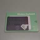 Bluetooth Keyboard, Slim 7 Colors Backlit Wireless Bluetooth Keyboard with Touchpad Built in Rechargeable Battery for iOS Android Windows Tablets PC Smartphone