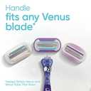Gillette Venus Extra Smooth Contour Razor for Women, Includes 1 Reusable Razor Handle + 4 Count 5-Bladed Razor Refills, Women's Razor with Flexiball Pivoting Handle and Shower Holder