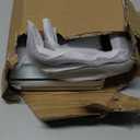 AIJALY 3 Pack Bathroom Glass Shelf,Aluminum Tempered Glass 0.34in Extra Thick Rectangular 1 Tier Storage Organizer Wall Mount,Black 15.7in