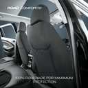 Road Comforts Baja Blanket Seat Covers Gray Diamond Bucket Seat Covers Low Back - Jacquard Fabric, Airbag Compatible, Universal Fit for Cars, Trucks, SUVs, and Vans