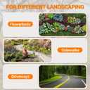 Manual Edger Lawn Tool: Half Moon Edger with Saw-Tooth Upgrade  38'' Stainless Steel Edging Tool for Garden, Yard & Sidewalks  Ergonomic T-Grip for Clean Edging on Flower Beds