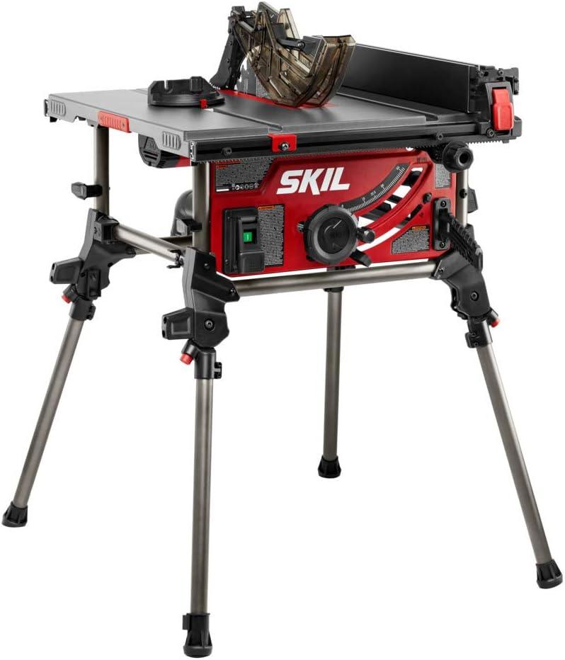 SKIL 15 Amp 10-Inch Jobsite Table Saw with Folding Stand-TS6307-00