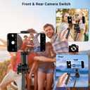 Wireless Camera Remote Control with Zoom for iPhone & Android, Bluetooth Camera Remote Shutter with Front/Rear Camera Switch for Photo & Video, Smartphone Bluetooth Clicker for TikTok.