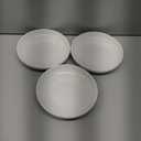 3 PCS Ceramic Cat Bowls, 5.5 in Pet Bowl Cat Dishes for Food and Water, Small Dog Dish(White)