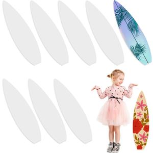 Libima 36 Pcs DIY Paper Surfboards 31 x 8.5 Inch Surfboard Decor Paper Crafts for Kids Summer Beach Surf Party Crafts Classroom Bulletin Board Decorations